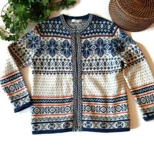 Nordic 100% wool Susan Bristol classic cardigan